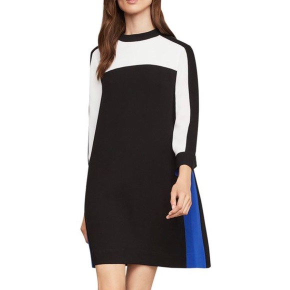 bcbgmaxazria colorblock shift dress